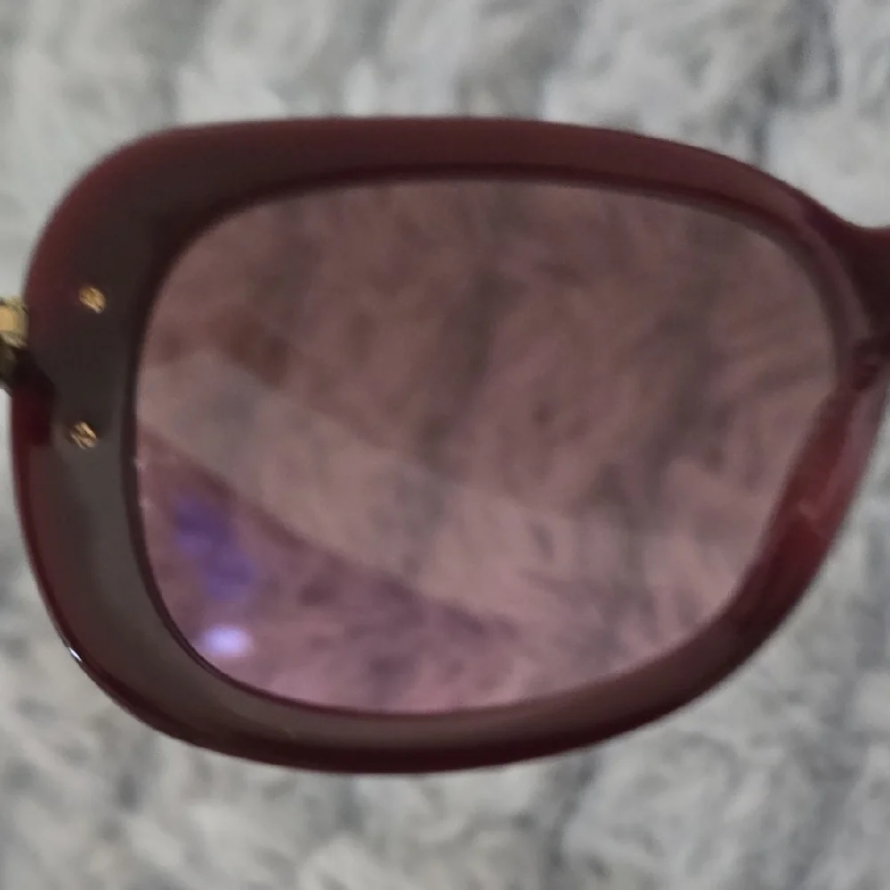 Tory Burch Burgundy Sunglasses with Case - Picture 9 of 15